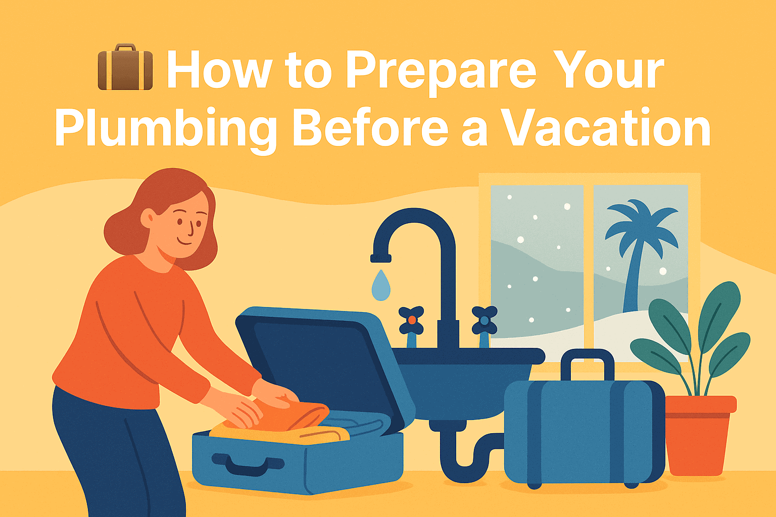 🧳 Cómo Preparar tu Plomería Antes de Salir de Vacaciones