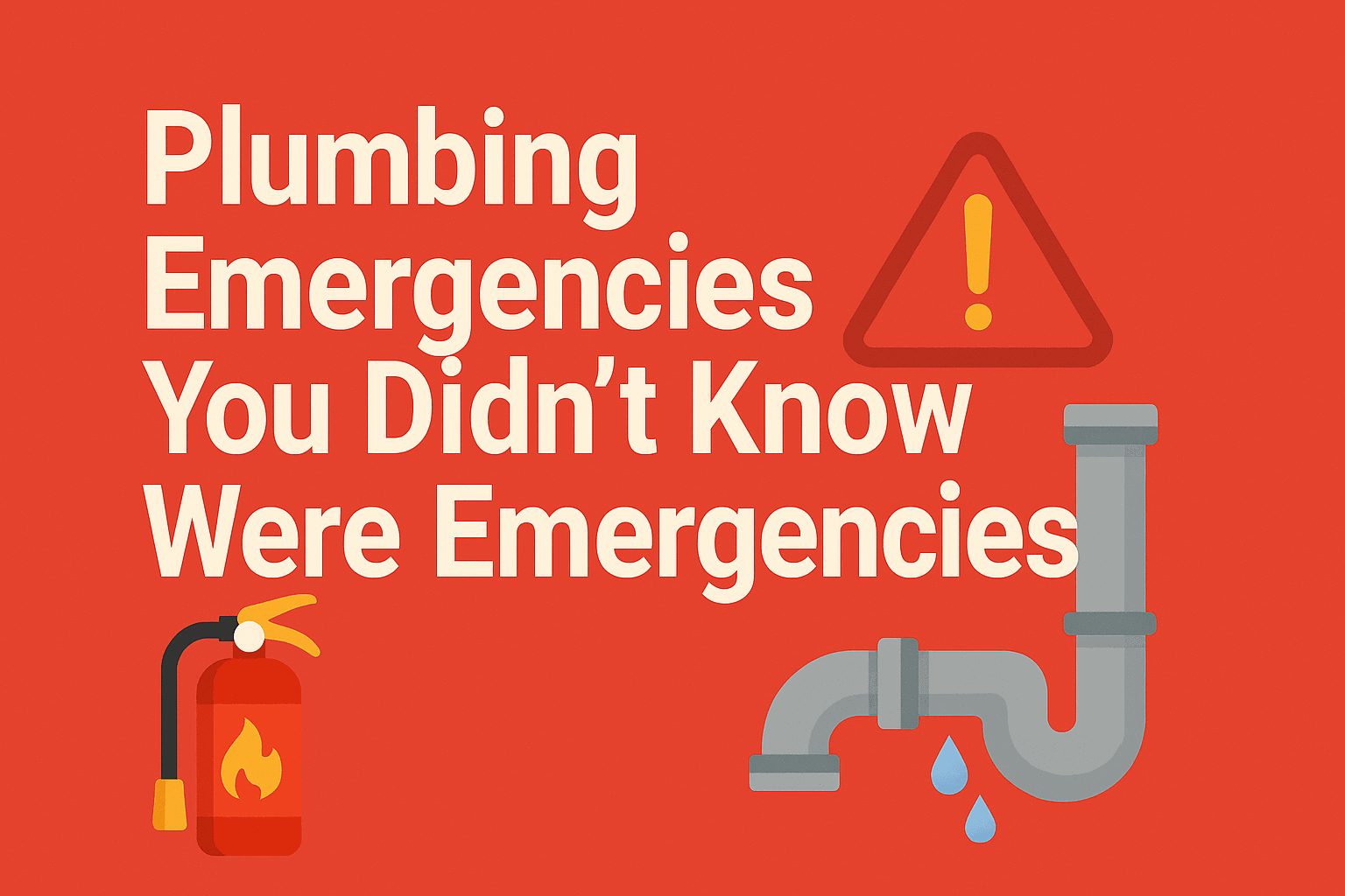 🧯 Emergencias de Plomería Que No Sabías Que Eran Emergencias